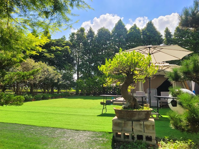 六沐森民宿.森居Glamping|b&b|包區棟|1500坪一天接待一團|草地|水池|BBQ|卡拉ok|星空投影|接待寵物|
